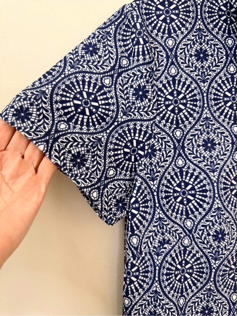 Jude  Connally Alexia Dress Jude Cloth Tribal Medallion Navy travel vacation - Picture 6 of 10
